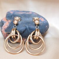 9ct Yellow Gold Triple Hoop Earrings from Ace Jewellery, Leeds