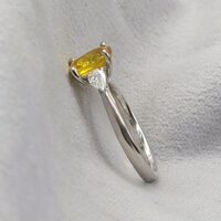 1.79ct Yellow Sapphire & Diamond Ring Platinum from Ace Jewellery, Leeds