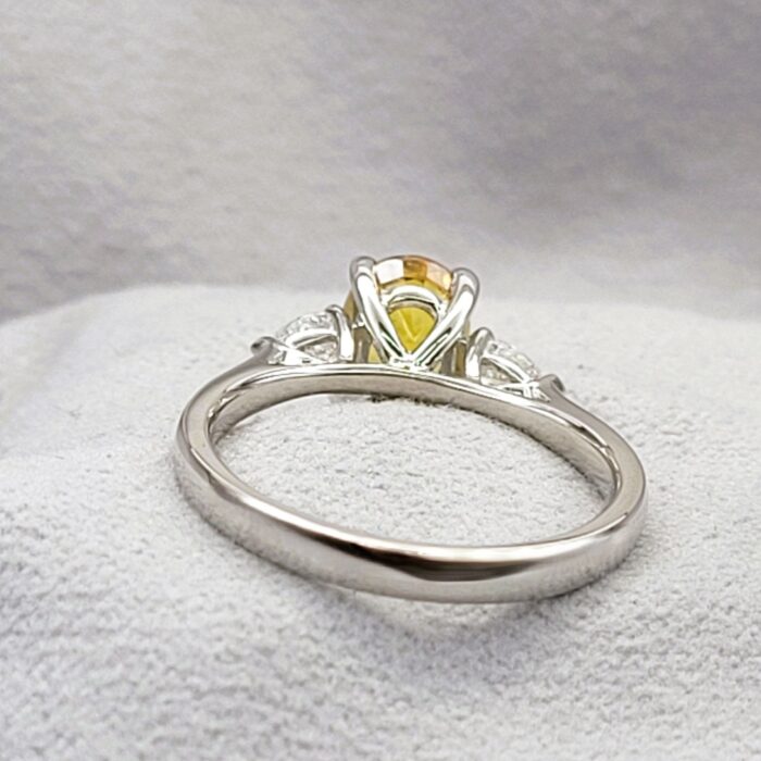 1.79ct Yellow Sapphire & Diamond Ring Platinum from Ace Jewellery, Leeds