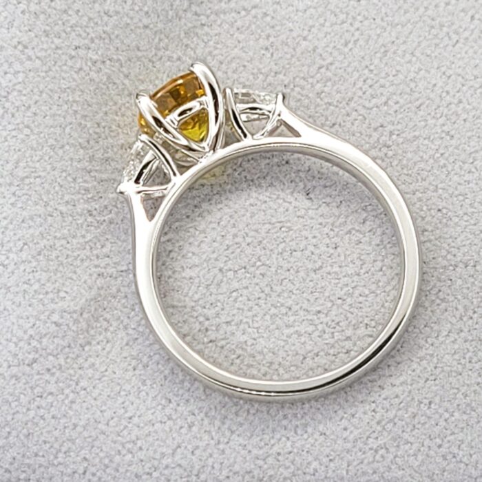 1.79ct Yellow Sapphire & Diamond Ring Platinum from Ace Jewellery, Leeds