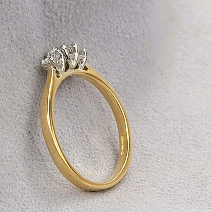 0.45ct Diamond Three-Stone Engagement Ring 18ct Yellow Gold from Ace Jewellery, Leeds