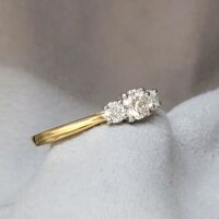 0.45ct Diamond Three-Stone Engagement Ring 18ct Yellow Gold from Ace Jewellery, Leeds