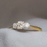 0.45ct Diamond Three-Stone Engagement Ring 18ct Yellow Gold from Ace Jewellery, Leeds