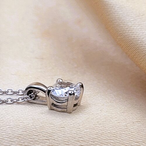 0.74ct Diamond Pendant Necklace Platinum from Ace Jewellery, Leeds