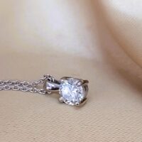 0.74ct Diamond Pendant Necklace Platinum from Ace Jewellery, Leeds