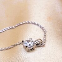 0.75ct Diamond Pendant Necklace Platinum from Ace Jewellery, Leeds