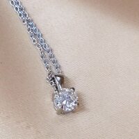 0.74ct Diamond Pendant Necklace Platinum from Ace Jewellery, Leeds