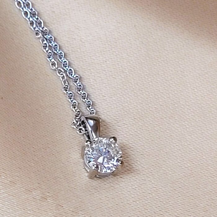 0.74ct Diamond Pendant Necklace Platinum from Ace Jewellery, Leeds