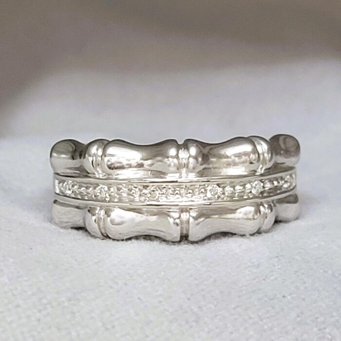 0.03ct Diamond-Set Ring 14ct White Gold from Ace Jewellery, Leeds