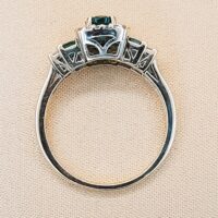 1.20ct Emerald & Diamond Cocktail Ring 10ct Yellow Gold from Ace Jewellery, Leeds