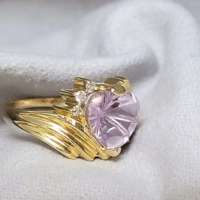 2.075ct Amethyst & Diamond Cocktail Ring 14ct Yellow Gold from Ace Jewellery, Leeds
