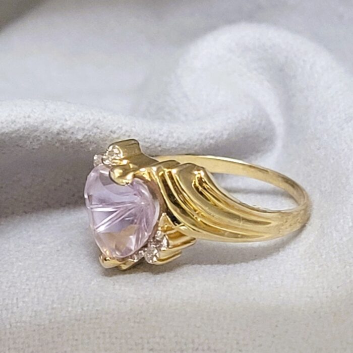 2.075ct Amethyst & Diamond Cocktail Ring 14ct Yellow Gold from Ace Jewellery, Leeds