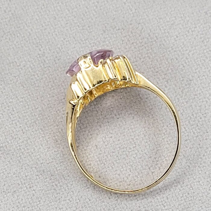 2.075ct Amethyst & Diamond Cocktail Ring 14ct Yellow Gold from Ace Jewellery, Leeds