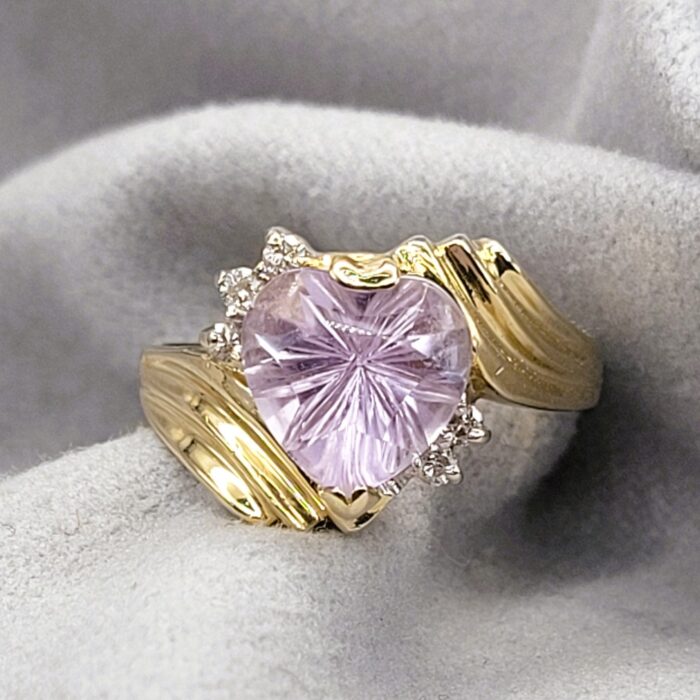 2.075ct Amethyst & Diamond Cocktail Ring 14ct Yellow Gold from Ace Jewellery, Leeds