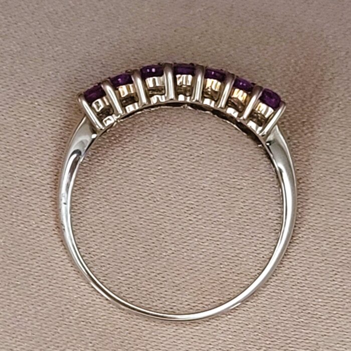 0.75ct Three-Row Ruby Ring 9ct Yellow Gold from Ace Jewellery, Leeds