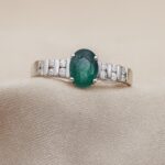 1.03ct Emerald & Diamond Ring 14ct Yellow Gold from Ace Jewellery, Leeds