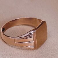 9ct Rose Gold Men's Signet Ring from Ace Jewellery, Leeds