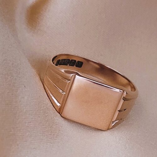9ct Rose Gold Men's Signet Ring from Ace Jewellery, Leeds