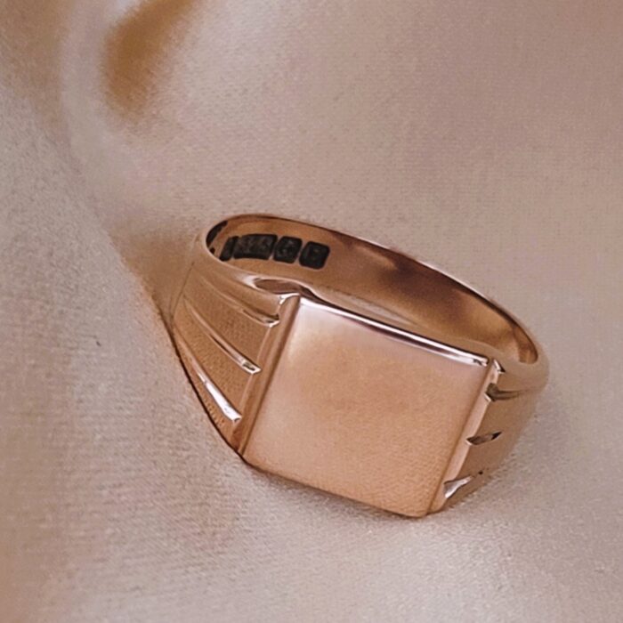 9ct Rose Gold Men's Signet Ring from Ace Jewellery, Leeds