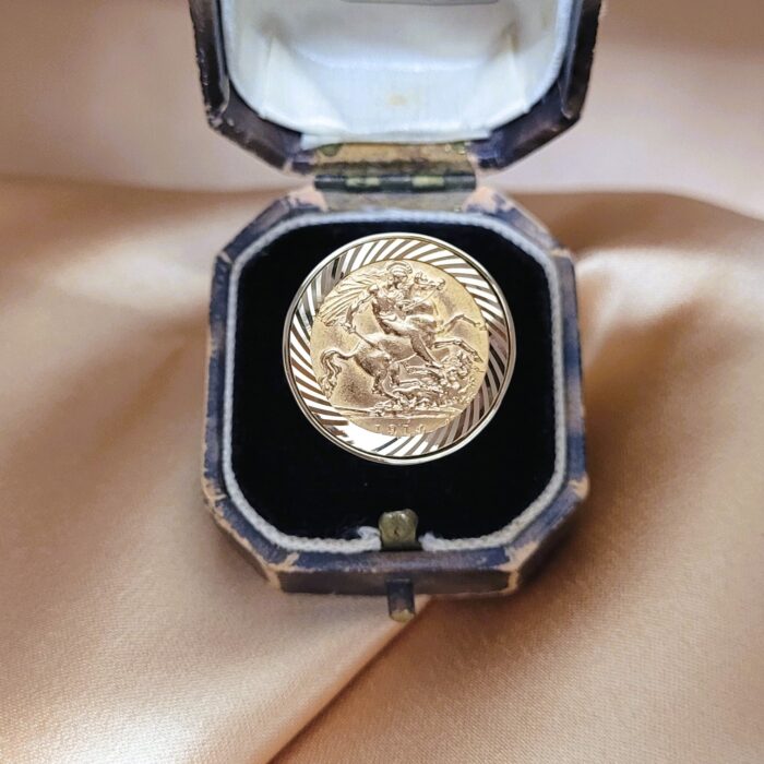 9ct Yellow Gold Half Sovereign Ring from Ace Jewellery, Leeds
