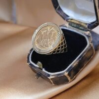 9ct Yellow Gold Half Sovereign Ring from Ace Jewellery, Leeds