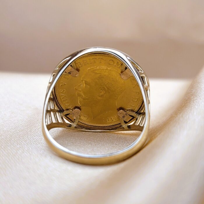 9ct Yellow Gold Half Sovereign Ring from Ace Jewellery, Leeds
