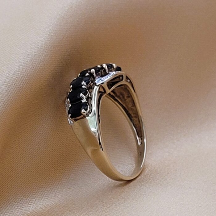 1.48ct Sapphire & Diamond Mult-Stone Ring 9ct Yellow Gold from Ace Jewellery, Leeds