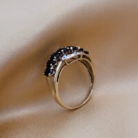 1.48ct Sapphire & Diamond Mult-Stone Ring 9ct Yellow Gold from Ace Jewellery, Leeds
