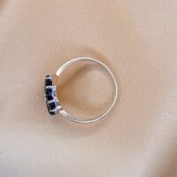 1.265ct Sapphire & Diamond Daisy Cluster Ring 9ct Yellow Gold from Ace Jewellery, Leeds