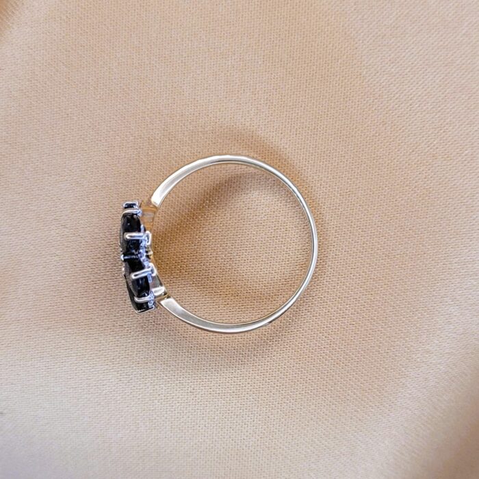 1.265ct Sapphire & Diamond Daisy Cluster Ring 9ct Yellow Gold from Ace Jewellery, Leeds