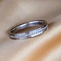 0.10ct Platinum Diamond Wedding Ring from Ace Jewellery, Leeds