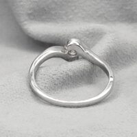 0.30ct Diamond Crossover Single Stone Ring 18ct White Gold from Ace Jewellery, Leeds