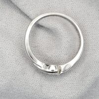 0.30ct Diamond Crossover Single Stone Ring 18ct White Gold from Ace Jewellery, Leeds