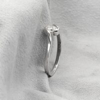 0.30ct Diamond Crossover Single Stone Ring 18ct White Gold from Ace Jewellery, Leeds