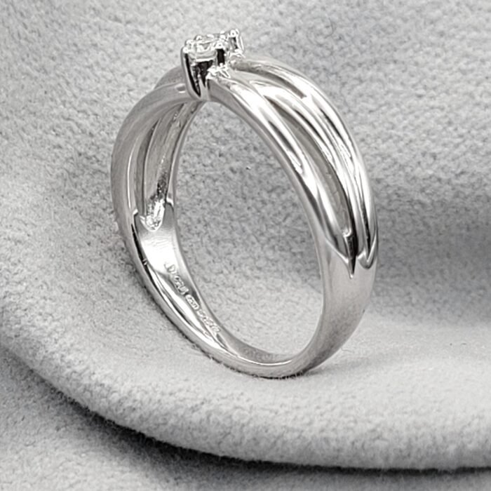 0.16ct Diamond Fancy Twist Ring 18ct White Gold from Ace Jewellery, Leeds