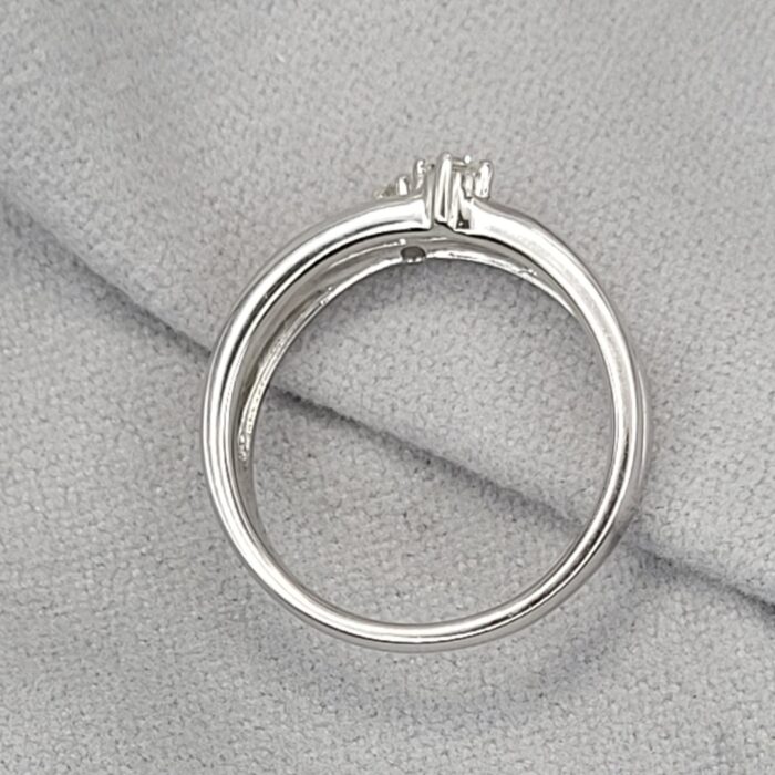 0.16ct Diamond Fancy Twist Ring 18ct White Gold from Ace Jewellery, Leeds