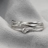 0.16ct Diamond Fancy Twist Ring 18ct White Gold from Ace Jewellery, Leeds