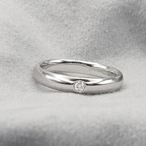 0.06ct Diamond Single Stone Ring 18ct White Gold from Ace Jewellery, Leeds