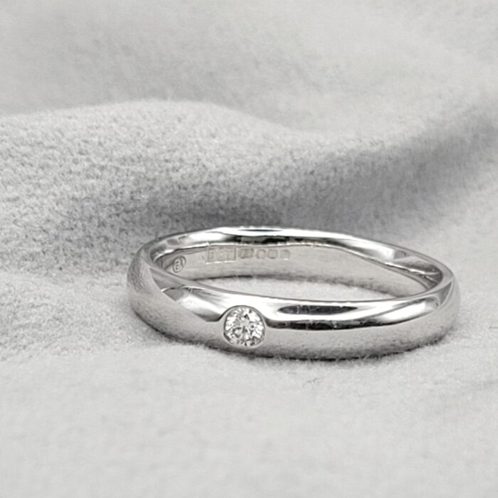 0.06ct Diamond Single Stone Ring 18ct White Gold from Ace Jewellery, Leeds