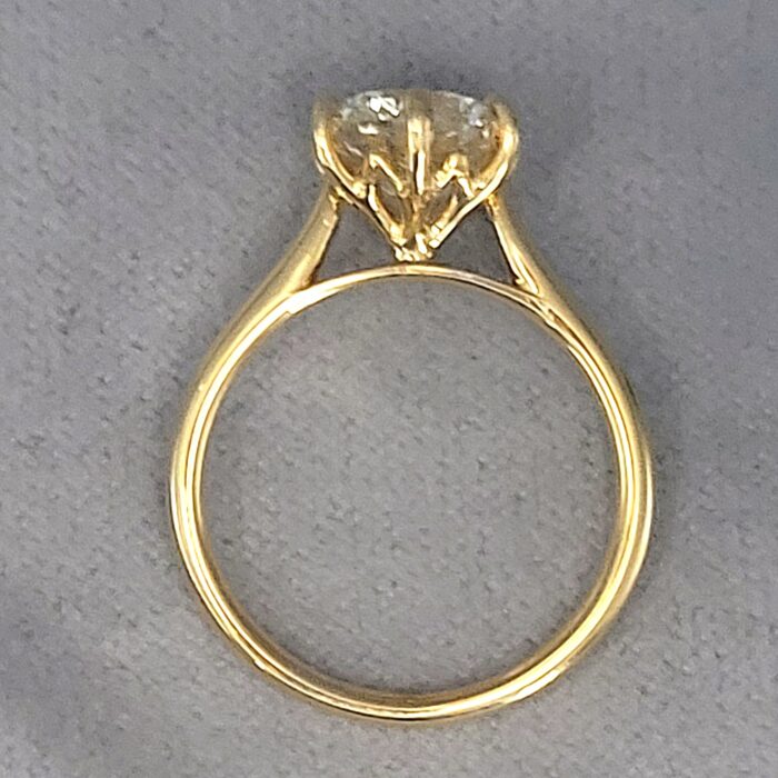 2.07ct Round Brilliant-Cut Lab Diamond Solitaire Engagement Ring 18ct Yellow Gold from Ace Jewellery, Leeds