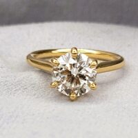 2.07ct Round Brilliant-Cut Lab Diamond Solitaire Engagement Ring 18ct Yellow Gold from Ace Jewellery, Leeds