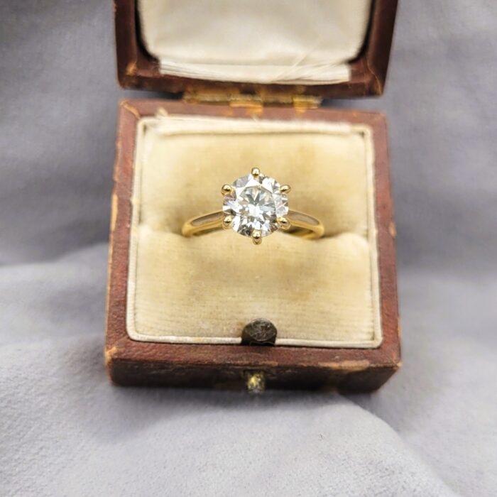2.07ct Round Brilliant-Cut Lab Diamond Solitaire Engagement Ring 18ct Yellow Gold from Ace Jewellery, Leeds