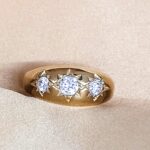Cz-Set Starburst Design Ring 9ct Yellow Gold from Ace Jewellery, Leeds