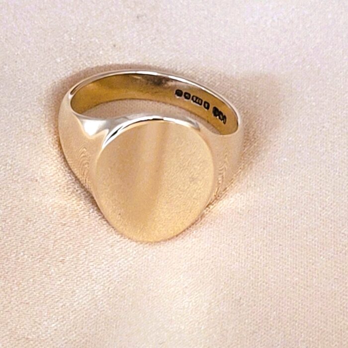 Men's 9ct Yellow Gold Signet Ring from Ace Jewellery, Leeds