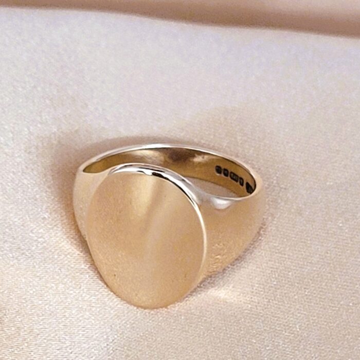 Men's 9ct Yellow Gold Signet Ring from Ace Jewellery, Leeds