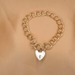 9ct Yellow Gold Curb Link Padlock Bracelet from Ace Jewellery, Leeds