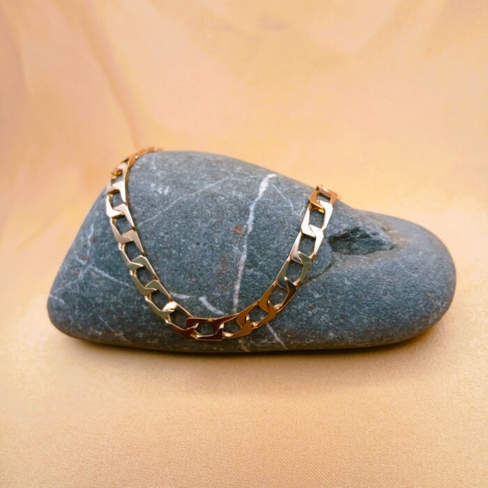 9ct Yellow Gold Square Link Curb Chain 20" from Ac Jewellery, Leeds