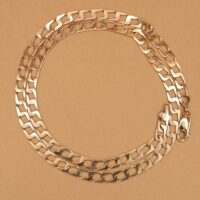 9ct Yellow Gold Square Link Curb Chain 20" from Ac Jewellery, Leeds