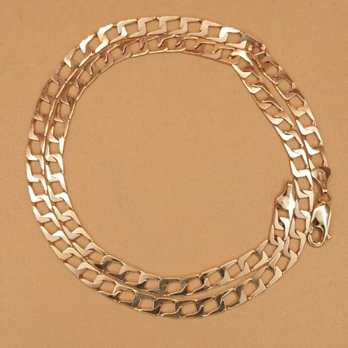 9ct Yellow Gold Square Link Curb Chain 20" from Ac Jewellery, Leeds