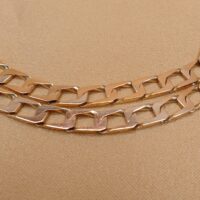 9ct Yellow Gold Square Link Curb Chain 20" from Ac Jewellery, Leeds